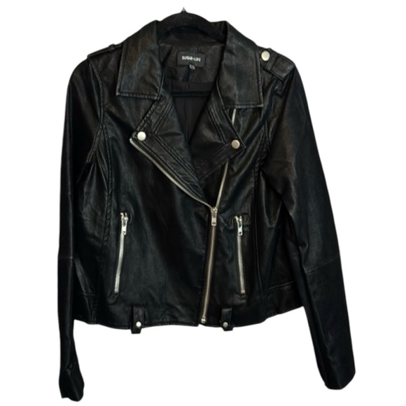 Sugarlips Jackets & Blazers - Sugarlips Black Faux Suede Moto Style‎ Jacket in Size M
